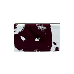 Cat Nature Design Animal Skin Pink Cosmetic Bag (small) by HermanTelo