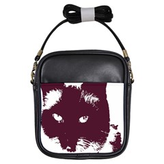 Cat Nature Design Animal Skin Pink Girls Sling Bag