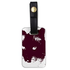 Cat Nature Design Animal Skin Pink Luggage Tag (one Side) by HermanTelo