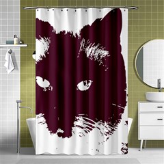 Cat Nature Design Animal Skin Pink Shower Curtain 48  X 72  (small) 