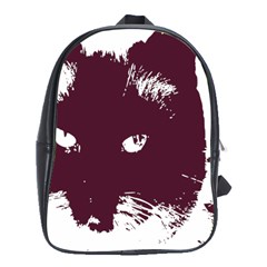 Cat Nature Design Animal Skin Pink School Bag (xl)