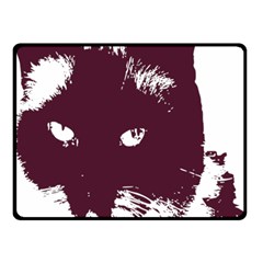 Cat Nature Design Animal Skin Pink Double Sided Fleece Blanket (small) 