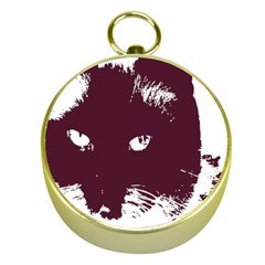 Cat Nature Design Animal Skin Pink Gold Compasses