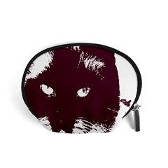 Cat Nature Design Animal Skin Pink Accessory Pouch (small)