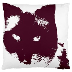 Cat Nature Design Animal Skin Pink Large Flano Cushion Case (two Sides)