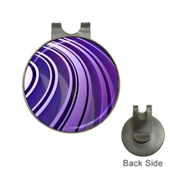 Circle Concentric Render Metal Hat Clips With Golf Markers