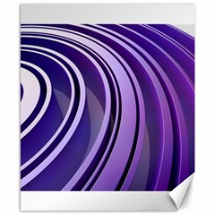 Circle Concentric Render Metal Canvas 8  X 10 