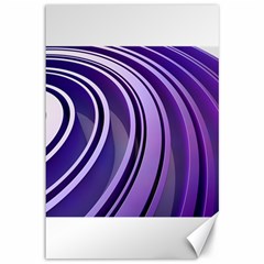 Circle Concentric Render Metal Canvas 12  X 18  by HermanTelo