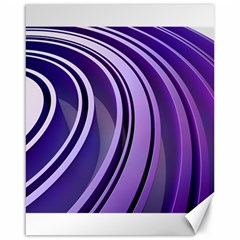 Circle Concentric Render Metal Canvas 16  X 20 