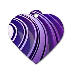 Circle Concentric Render Metal Dog Tag Heart (one Side) by HermanTelo