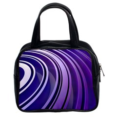 Circle Concentric Render Metal Classic Handbag (two Sides) by HermanTelo