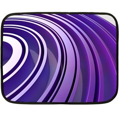 Circle Concentric Render Metal Fleece Blanket (mini) by HermanTelo