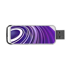 Circle Concentric Render Metal Portable Usb Flash (two Sides)