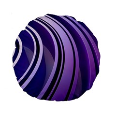 Circle Concentric Render Metal Standard 15  Premium Round Cushions