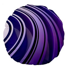 Circle Concentric Render Metal Large 18  Premium Flano Round Cushions