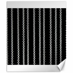 Chains Black Design Metal Iron Canvas 8  X 10 