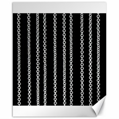 Chains Black Design Metal Iron Canvas 16  X 20 