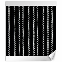 Chains Black Design Metal Iron Canvas 20  X 24  by HermanTelo