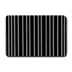 Chains Black Design Metal Iron Small Doormat 