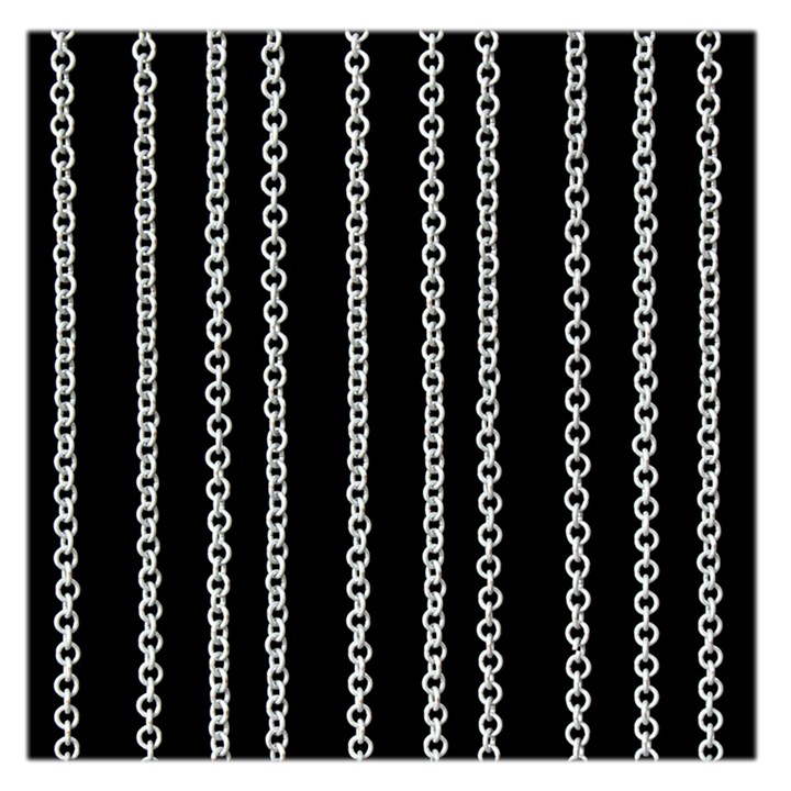 Chains Black Design Metal Iron Large Satin Scarf (Square)