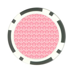 Damask Floral Design Seamless Poker Chip Card Guard