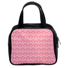 Damask Floral Design Seamless Classic Handbag (two Sides)