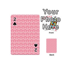 Damask Floral Design Seamless Playing Cards Double Sided (mini)