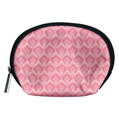 Damask Floral Design Seamless Accessory Pouch (medium) by HermanTelo