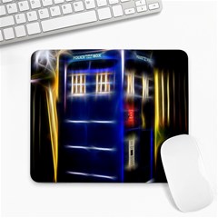 Famous Blue Police Box Large Mousepads by HermanTelo