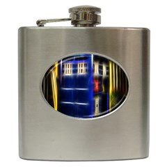 Famous Blue Police Box Hip Flask (6 Oz)