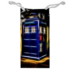 Famous Blue Police Box Jewelry Bag by HermanTelo