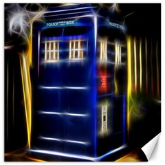 Famous Blue Police Box Canvas 20  X 20 