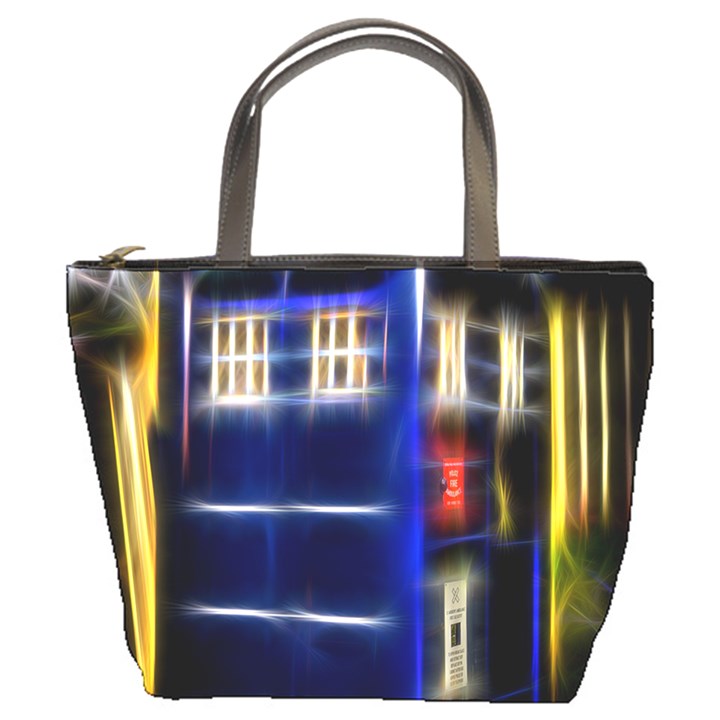 Famous Blue Police Box Bucket Bag