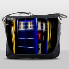 Famous Blue Police Box Messenger Bag by HermanTelo