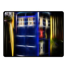 Famous Blue Police Box Double Sided Fleece Blanket (small)  by HermanTelo