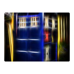 Famous Blue Police Box Double Sided Flano Blanket (mini)  by HermanTelo