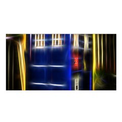 Famous Blue Police Box Satin Shawl by HermanTelo