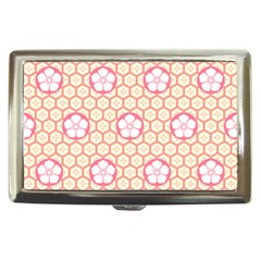 Floral Design Seamless Wallpaper Cigarette Money Case