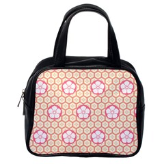 Floral Design Seamless Wallpaper Classic Handbag (one Side)