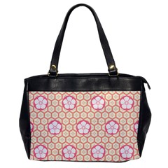 Floral Design Seamless Wallpaper Oversize Office Handbag