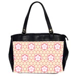 Floral Design Seamless Wallpaper Oversize Office Handbag (2 Sides) Front