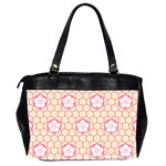 Floral Design Seamless Wallpaper Oversize Office Handbag (2 Sides) Back