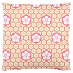 Floral Design Seamless Wallpaper Large Flano Cushion Case (Two Sides) Front