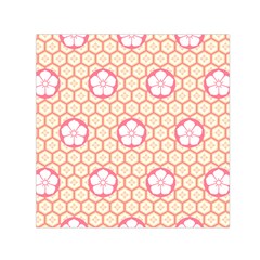 Floral Design Seamless Wallpaper Small Satin Scarf (square)