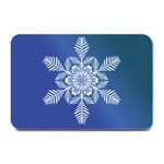 Flake Crystal Snow Winter Ice Plate Mats 18 x12  Plate Mat