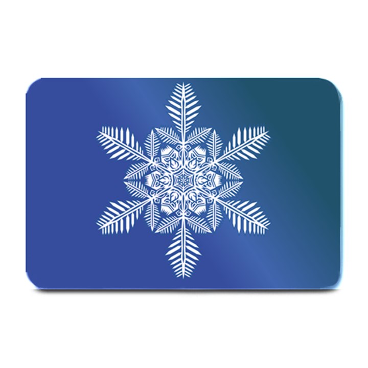 Flake Crystal Snow Winter Ice Plate Mats