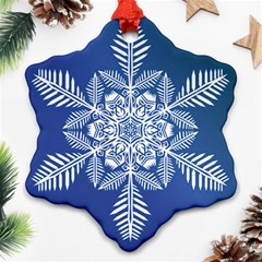 Flake Crystal Snow Winter Ice Ornament (snowflake)