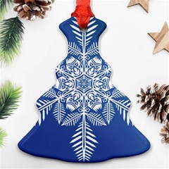 Flake Crystal Snow Winter Ice Ornament (christmas Tree) 