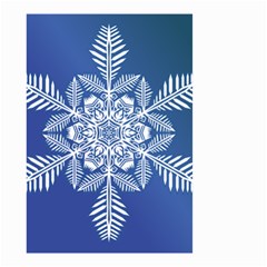 Flake Crystal Snow Winter Ice Small Garden Flag (two Sides) by HermanTelo