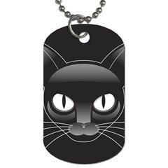 Grey Eyes Kitty Cat Dog Tag (one Side) by HermanTelo